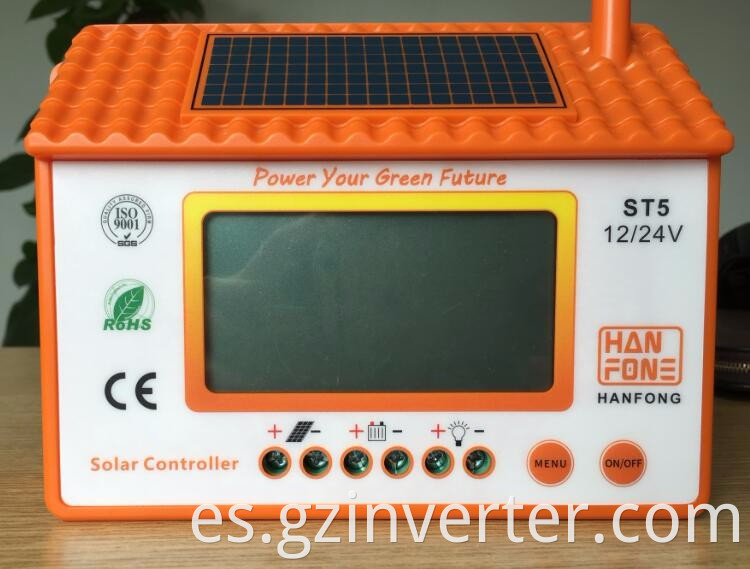 Controlador PWM Motor DC 12V Uso impermeable 50A 12/24V Controlador solar de interruptor solar MPPT Solar Charge Controler